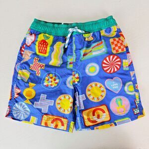 Nwt Crewcuts X Kid Made Modern Blue Candy Swim Trunks Boys Size 6
